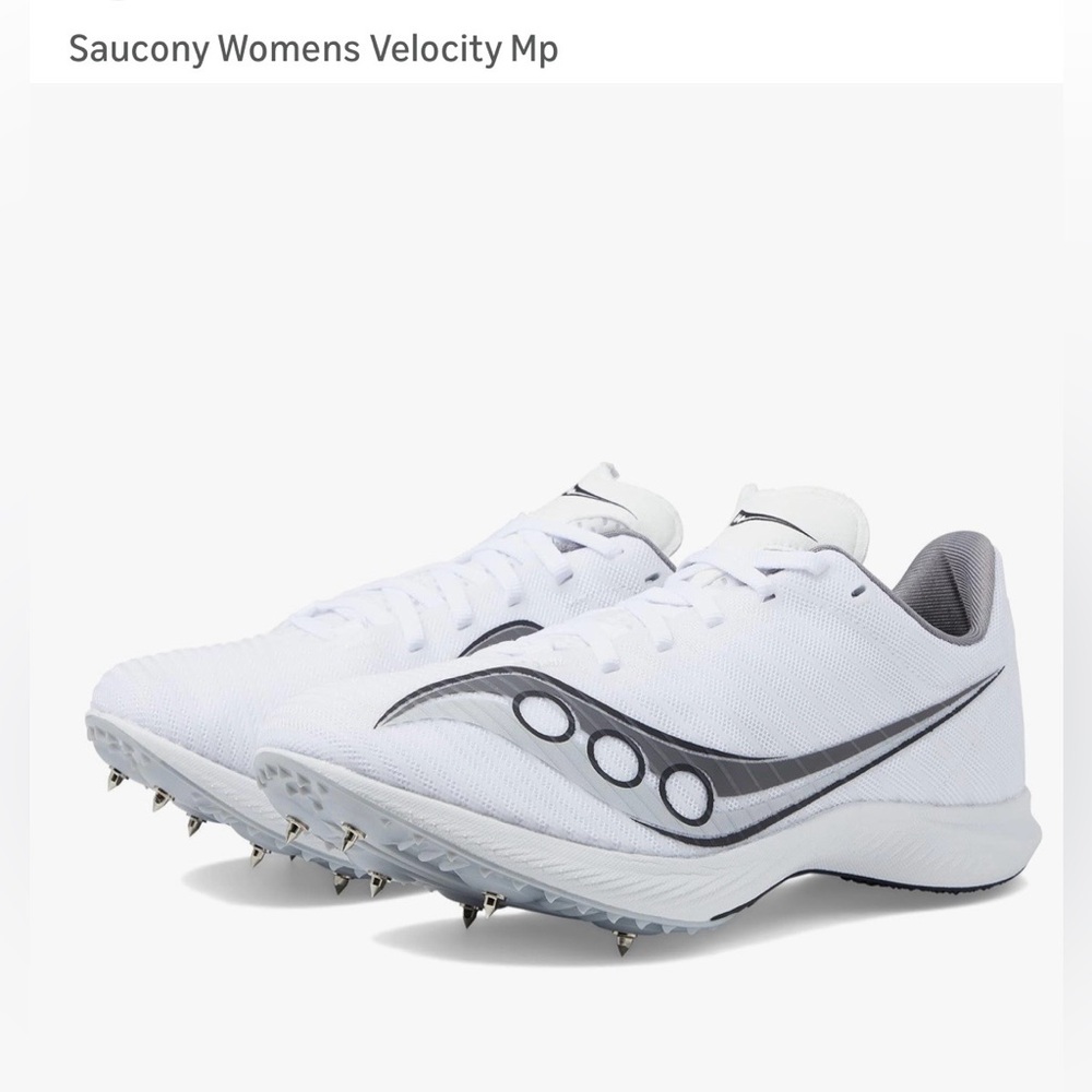 Saucony Women's Velocity MP White Track Spikes